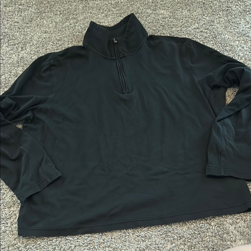 Michael Kors Men's Black Quarter-Zip Pullover